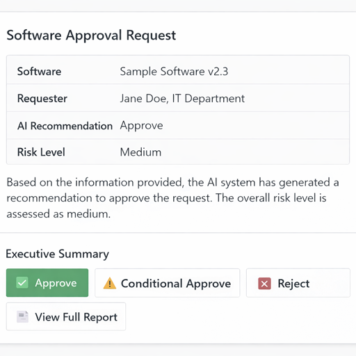 Approval Adaptive Card — Teams Example